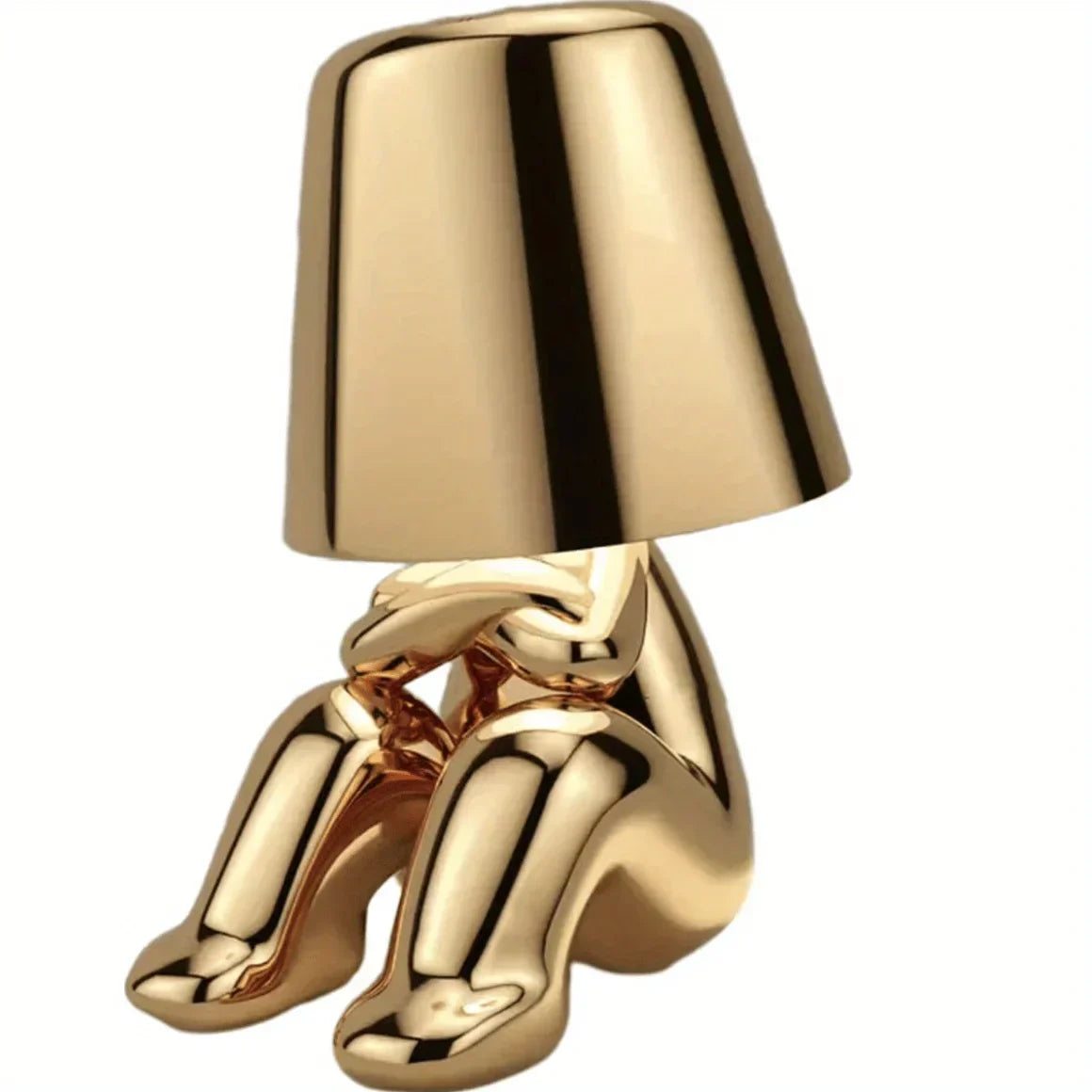 Lámpara de Mesa Elegante en Oro