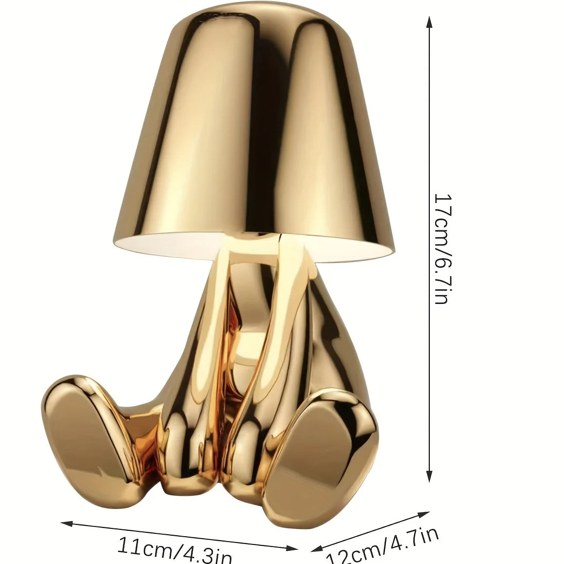 Lámpara de Mesa Elegante en Oro