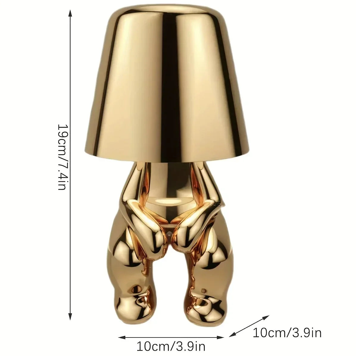 Lámpara de Mesa Elegante en Oro