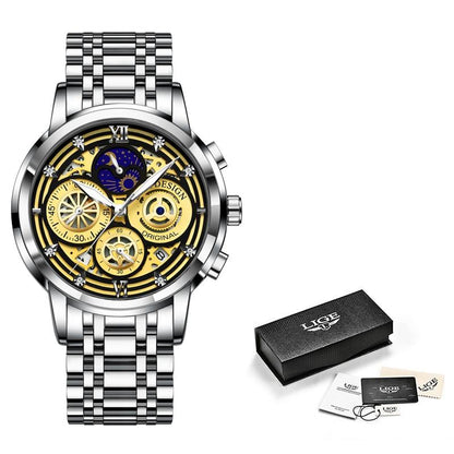 Elegante reloj de pulsera para hombre
