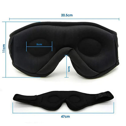 Masque occultant pour les yeux à musique stéréo sans fil