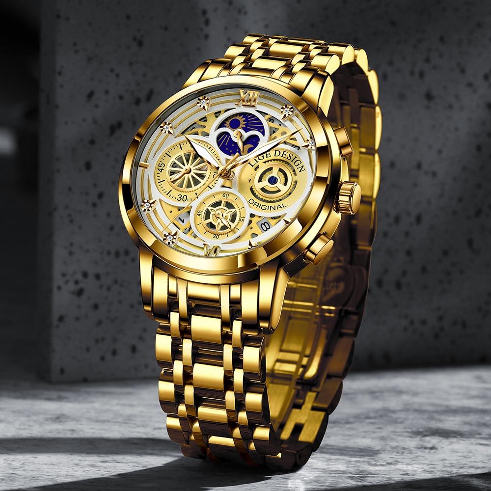 Elegante reloj de pulsera para hombre