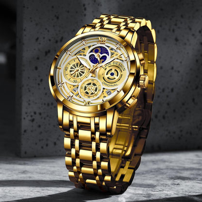 Elegante reloj de pulsera para hombre