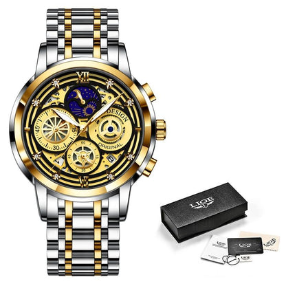 Elegante reloj de pulsera para hombre