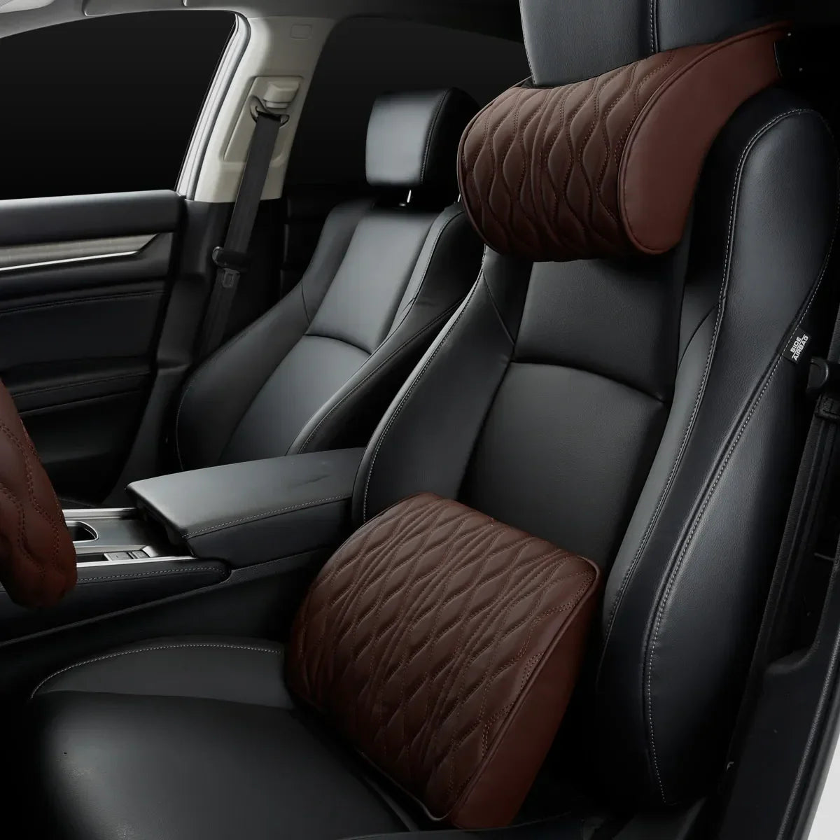 Almohada cómoda de piel sintética para el cuello del coche