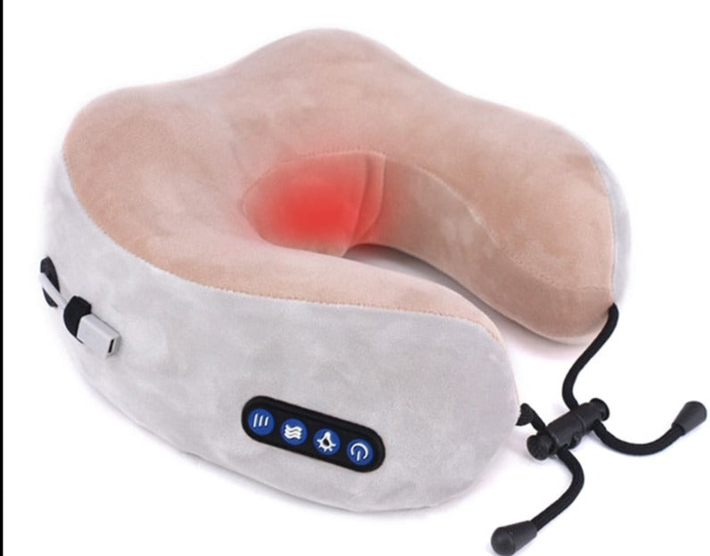Masseur de cou électrique portable oreiller en U multifonctionnel