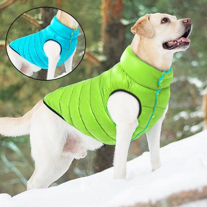 Chaqueta impermeable de doble cara para perro