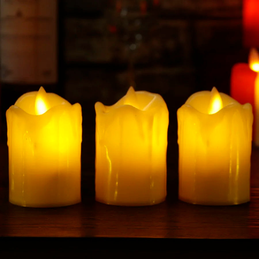 Velas LED seguras para fiestas y veladas