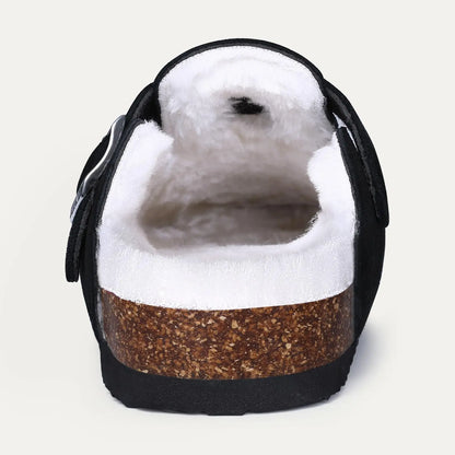 Sabots fourrés confortables en textile doux