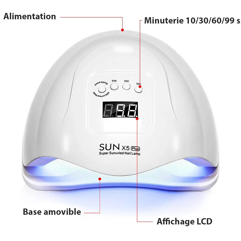Lampe UV pour ongles à 36 LEDs avec minuterie 4 réglages