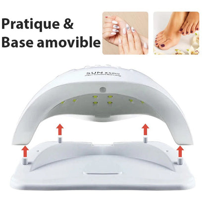 Lampe UV pour ongles à 36 LEDs avec minuterie 4 réglages