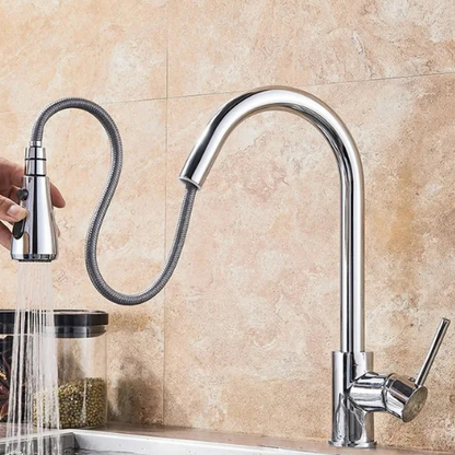 Grifo de cocina con ducha extraíble ajustable