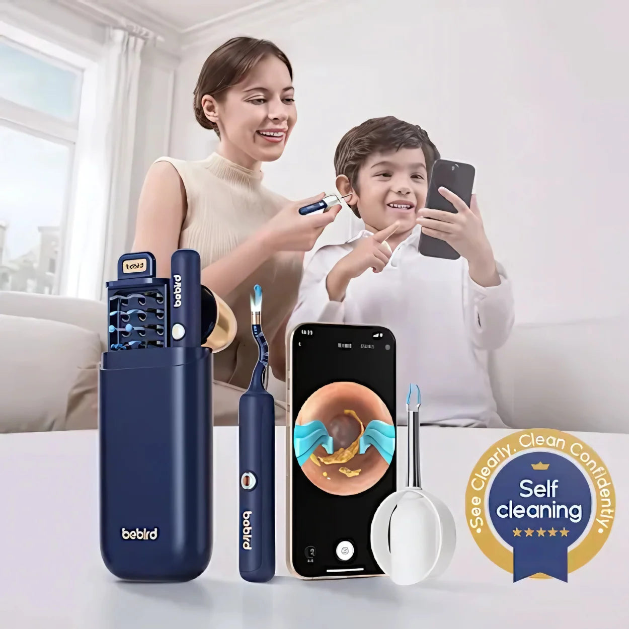 Limpiador de Oídos Bebird EarSight Plus