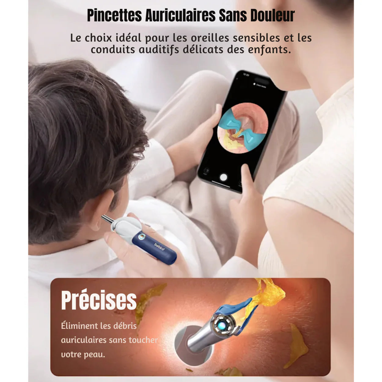 Limpiador de Oídos Bebird EarSight Plus