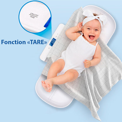 Pèse-bébé précis multifonctionnel avec plateau amovible précision 10 g