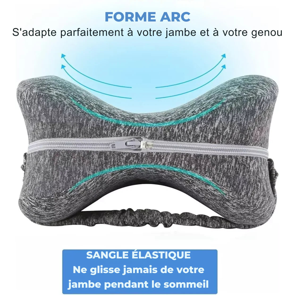 Almohada Lumbar Ergonómica para Piernas de Espuma Viscoelástica