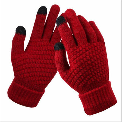 Guantes de punto elegantes y prácticos
