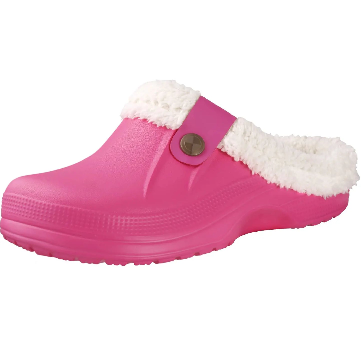 Pantuflas cálidas antideslizantes de piel sintética unisex