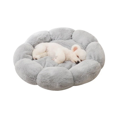 Coussin décoratif moelleux forme fleur