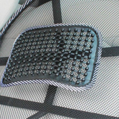 Support dorsal de chaise ergonomique réglable noir