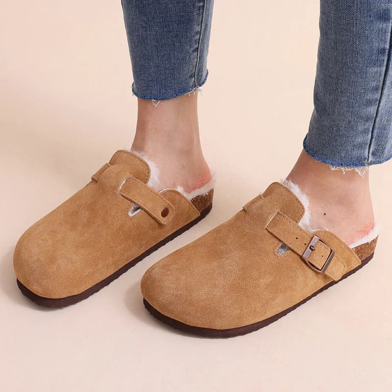Pantuflas forradas suaves para hombres y mujeres
