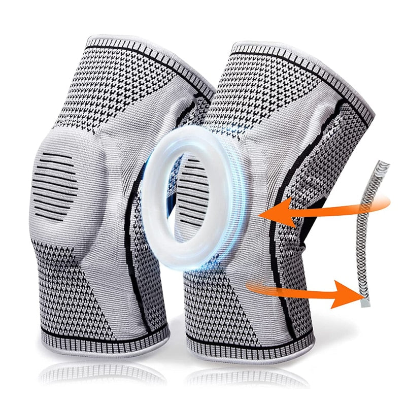 Genouillère ergonomique flexible de maintien sportif