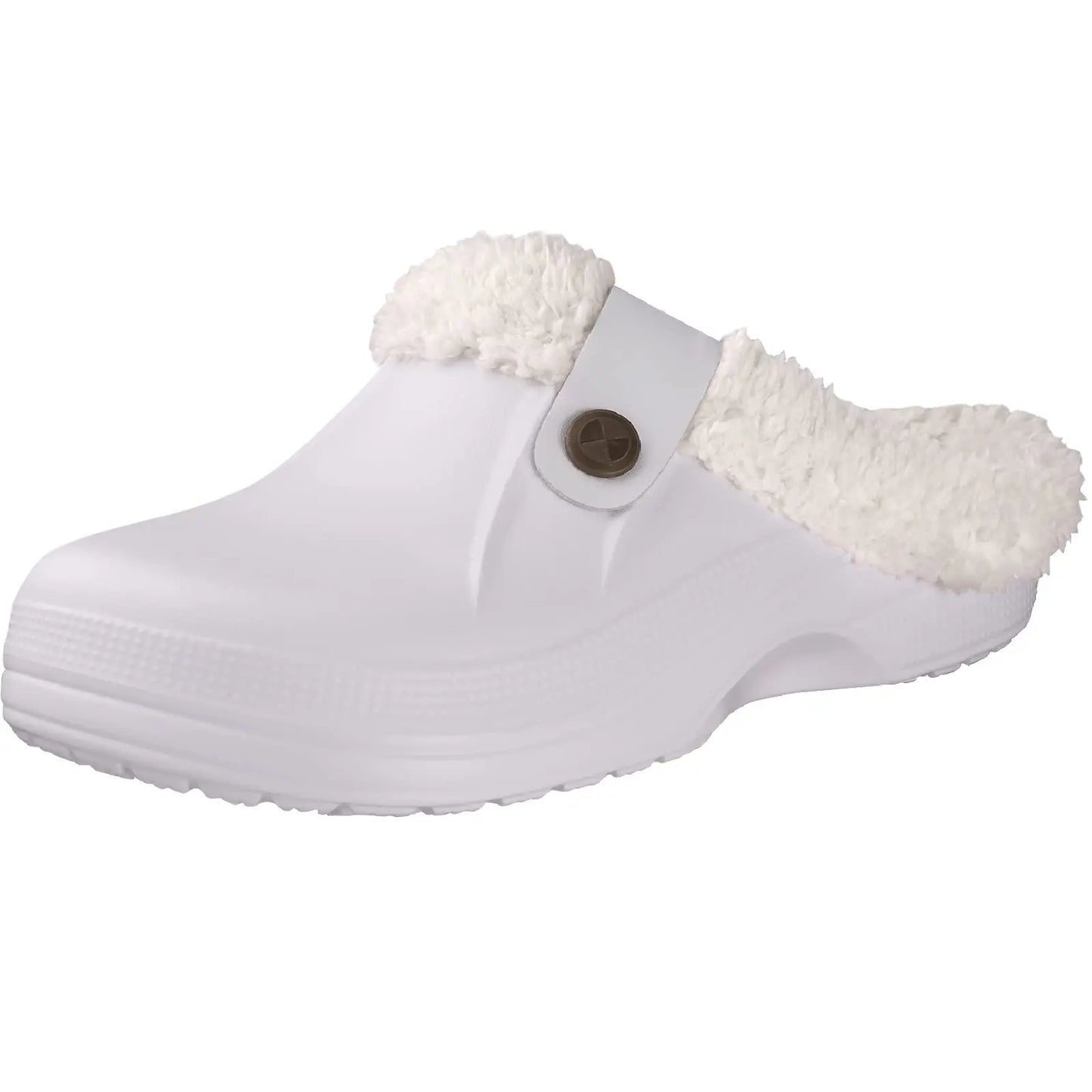 Pantuflas cálidas antideslizantes de piel sintética unisex