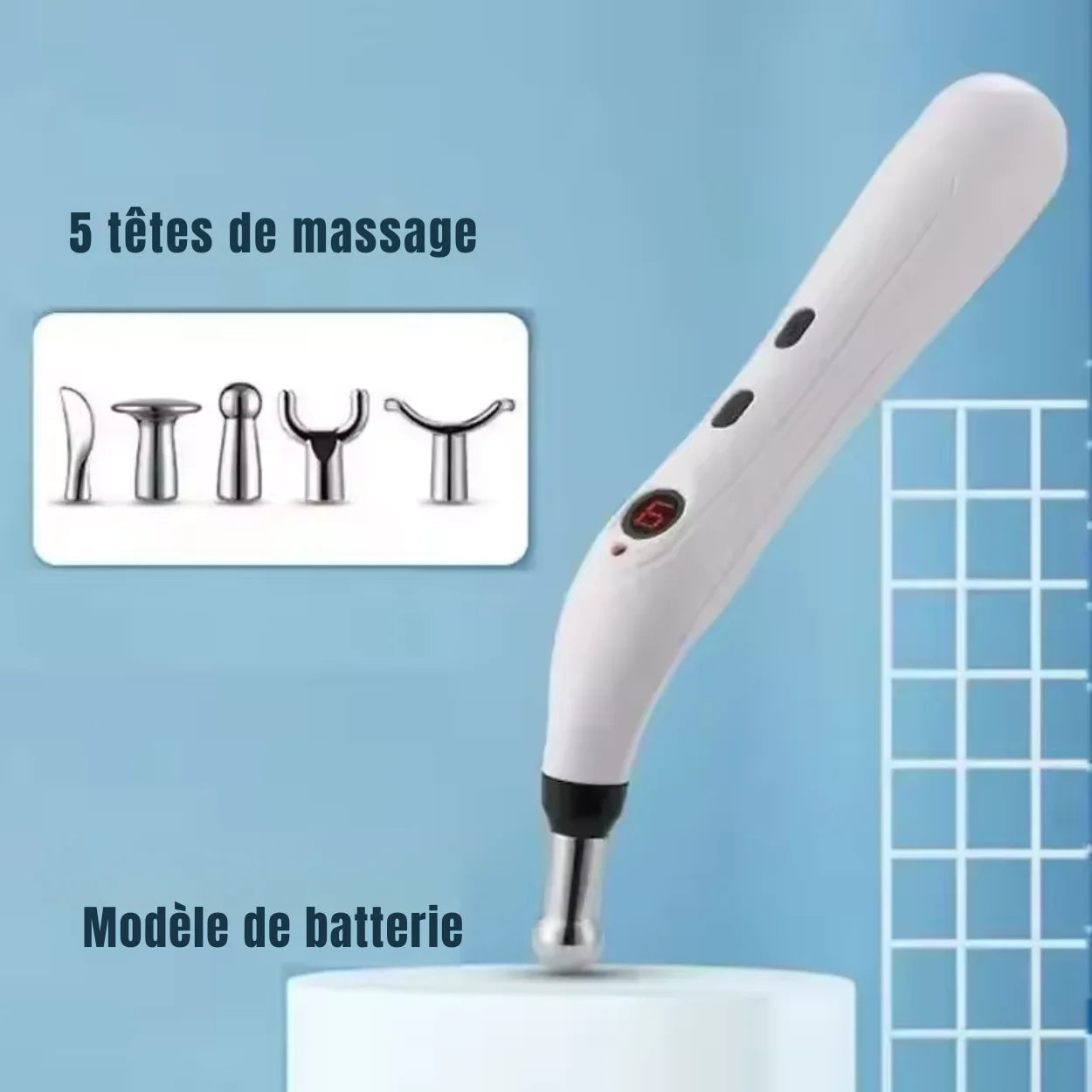 Lápiz de Acupuntura Eléctrico 5 en 1