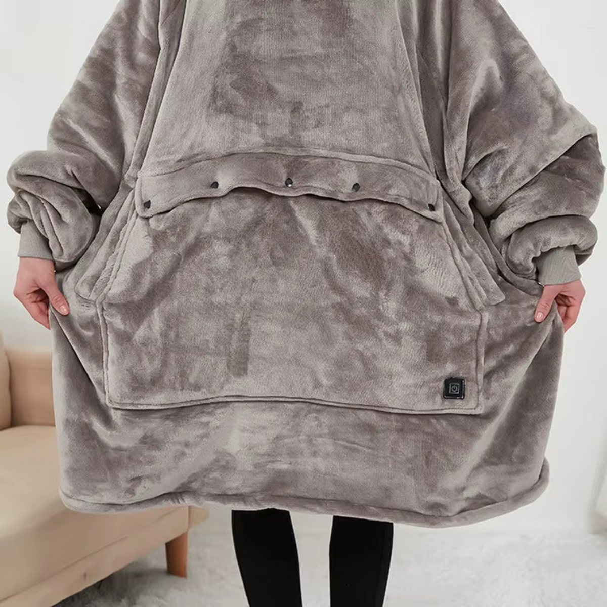 Sweat à capuche chauffant en laine USB