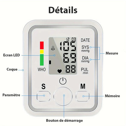 Tensiomètre électronique de bras avec écran digital