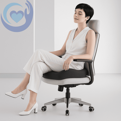 ErgoConfort™ – Cojín de Asiento con Alivio de Presión