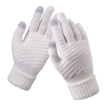 Guantes de punto elegantes y prácticos