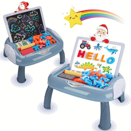 Pizarra Reversible Negra y Blanca para Niños con Accesorios