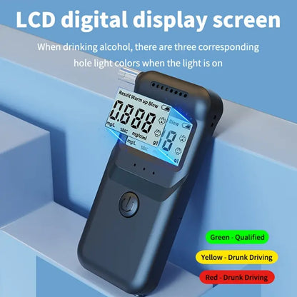 AlcoZen™ – Alcoholímetro Electrónico Portátil con Pantalla LCD Precisa