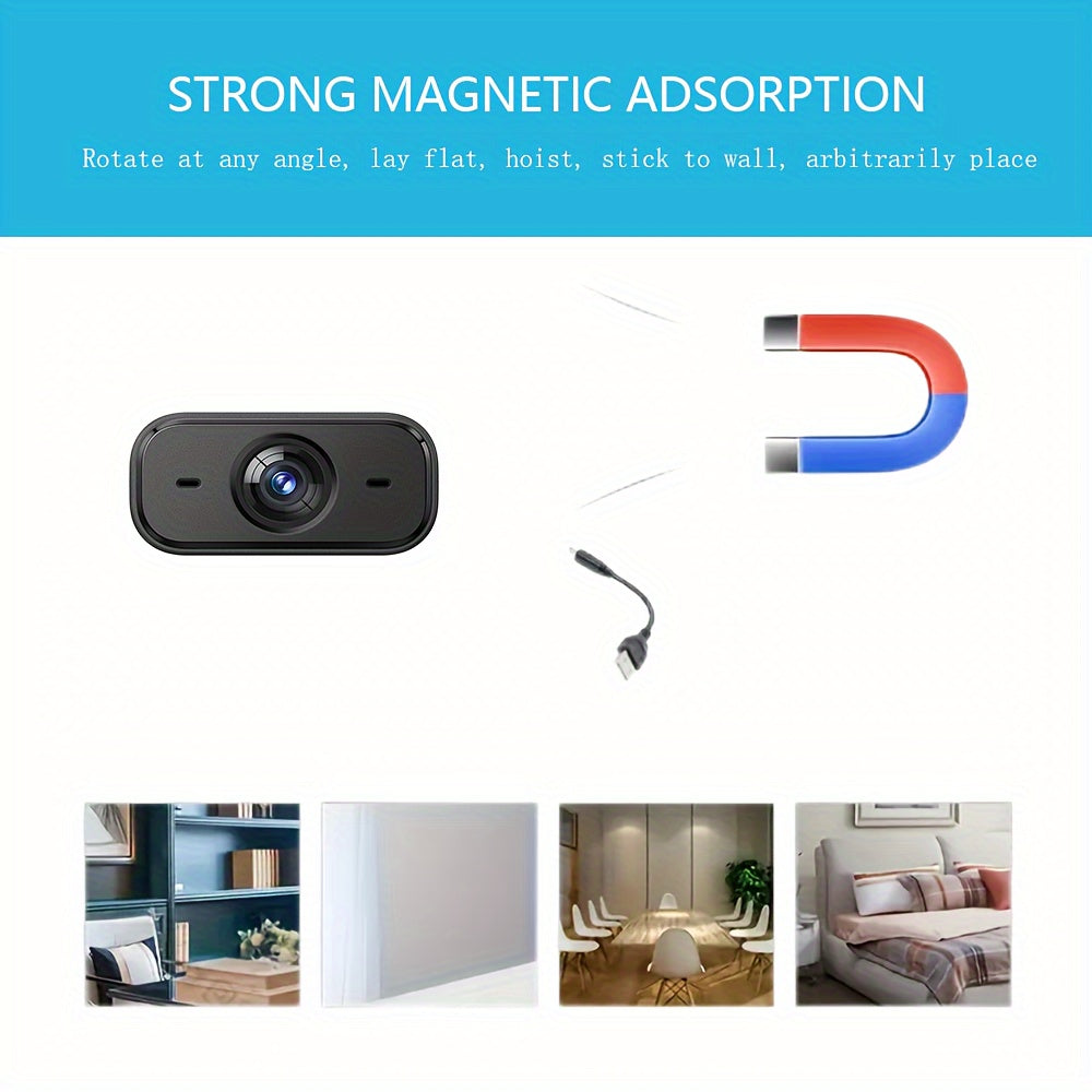 Mini caméra de sécurité WiFi avec détection de mouvement et vision