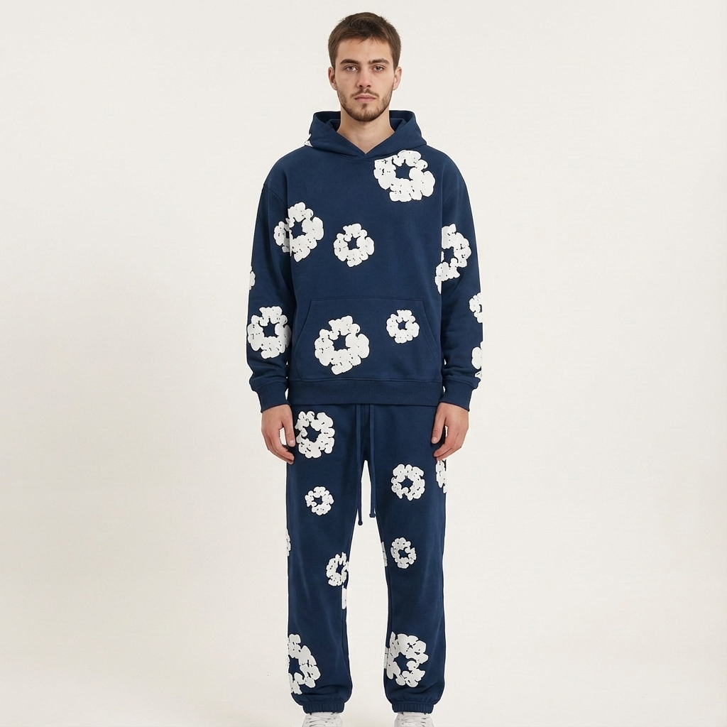 Sudadera Floral Elegante para Hombre – Confort Chic Primavera