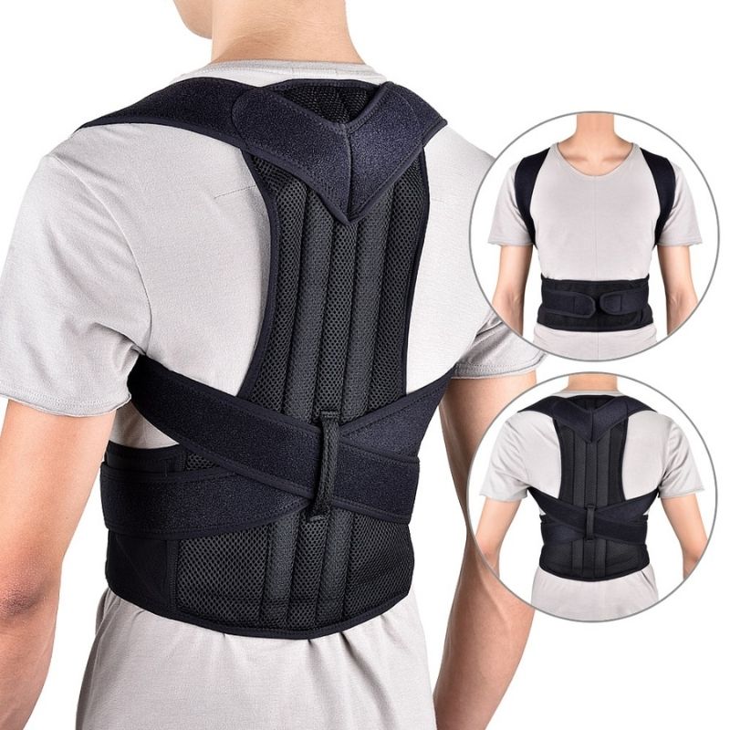 Correcteur de posture réglable à barre en alliage