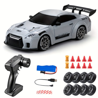 Coche Teledirigido 4 Ruedas Motrices con Luces LED | Juguete de Carreras de Alta Gama para Niños