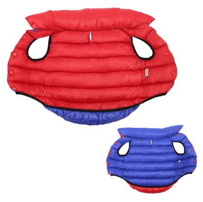 Manteau imperméable réversible pour chien léger