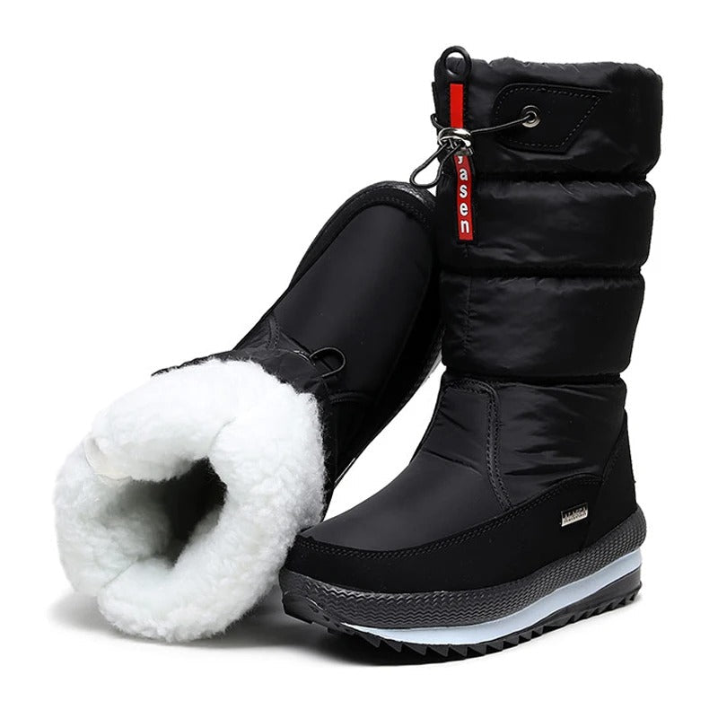 Bottes d'hiver isolantes doublure pelucheuse