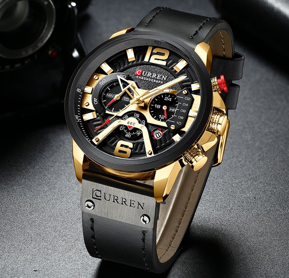 Reloj de Pulsera para Hombre, Elegante, Diseño de Lujo