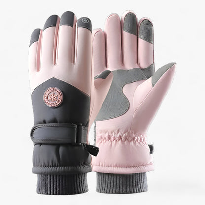 Gants de ski imperméables avec renforts de protection