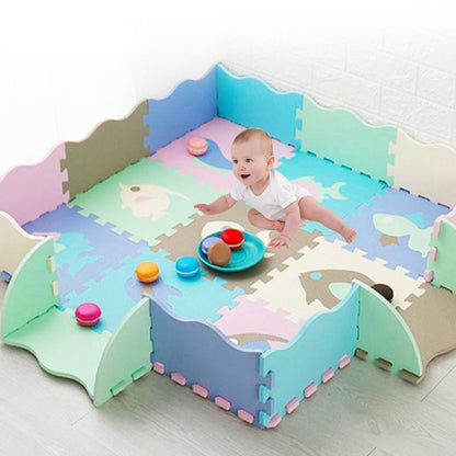 Tapis de jeu puzzle en mousse antidérapant 90x90 cm