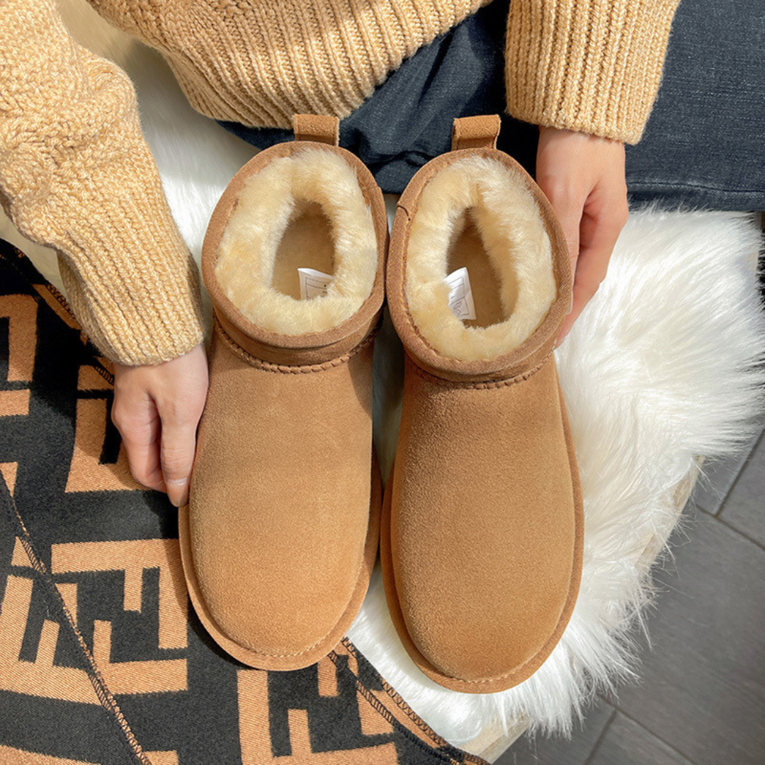 Bottes d'hiver confortables en textile isolant