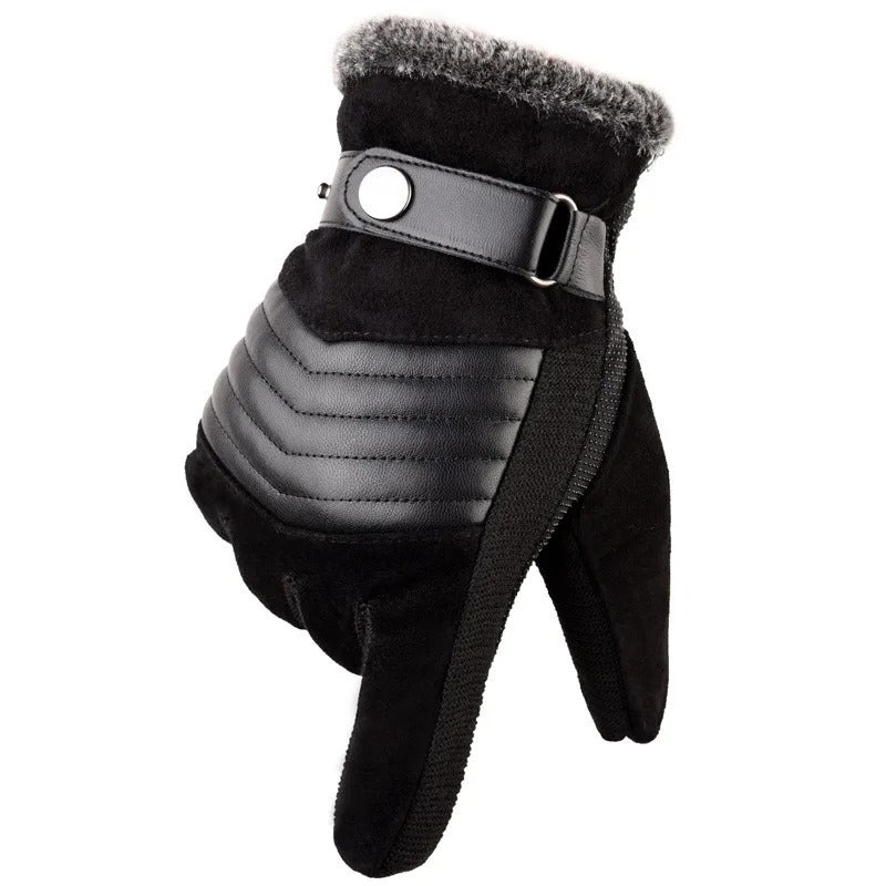 Guantes de cuero casuales para hombre