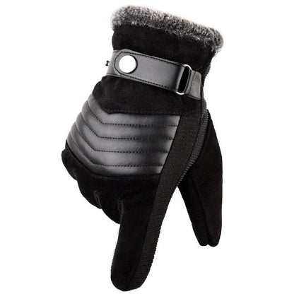 Guantes de cuero casuales para hombre